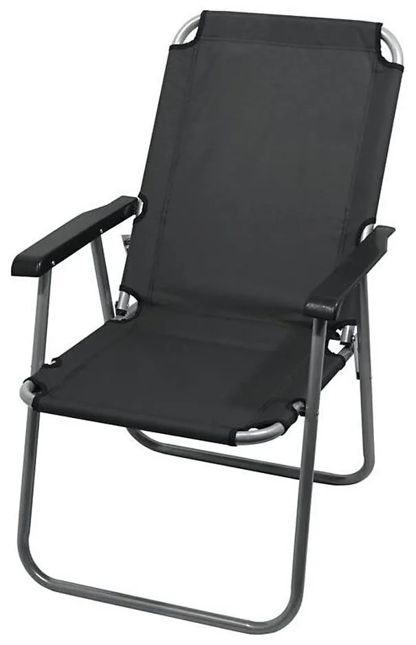 Skladacia kempingová stolička sivá