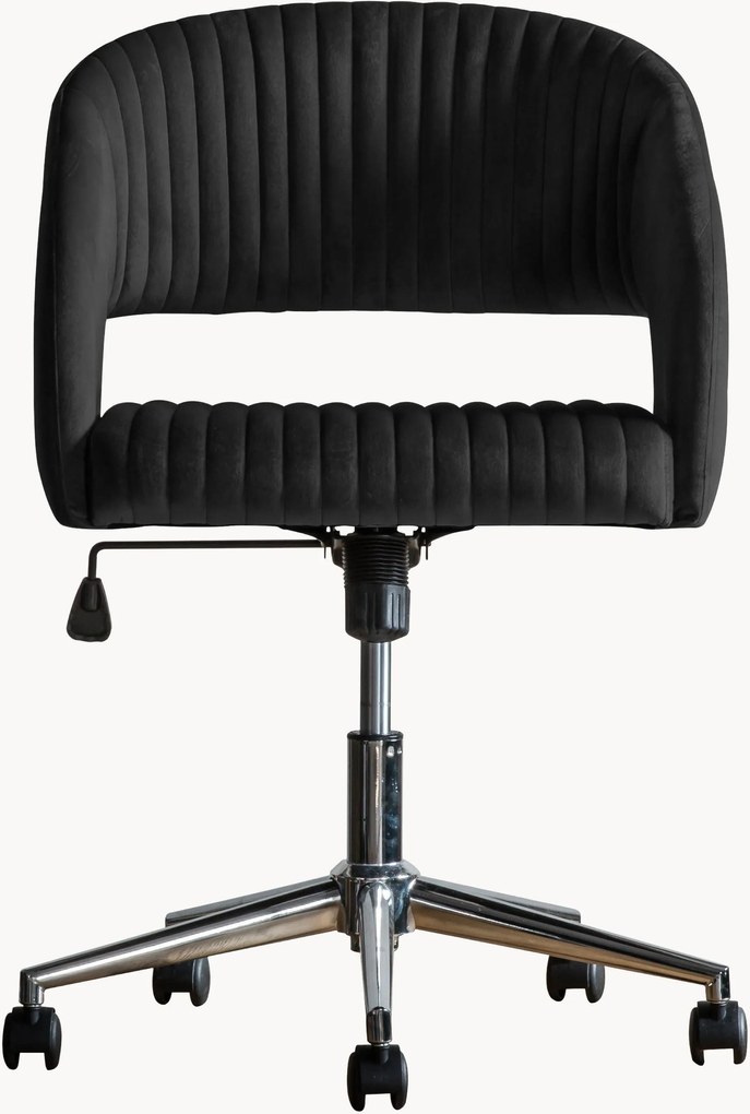 Zamatová kancelárska stolička's nastaviteľnou výškou Murray