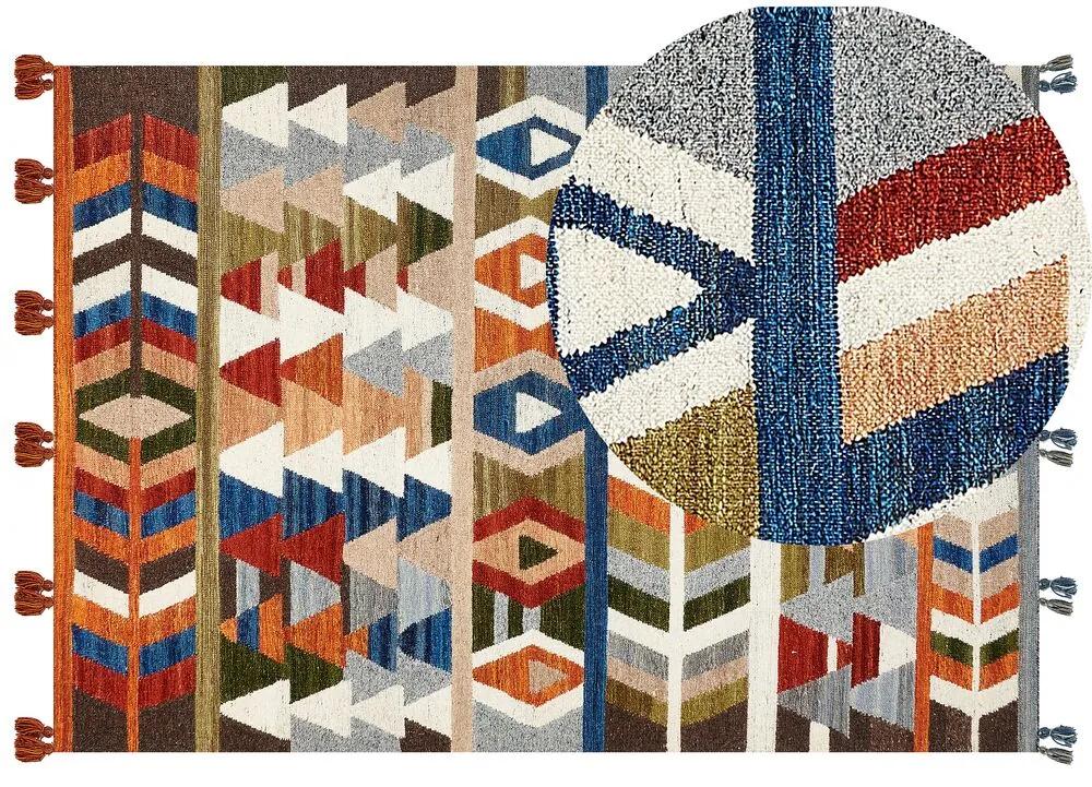 Vlnený kelímový koberec 160 x 230 cm viacfarebný KAGHSI Beliani