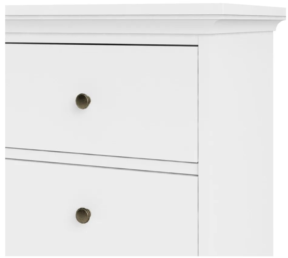 Biela nízka komoda 96x87 cm Paris – Tvilum
