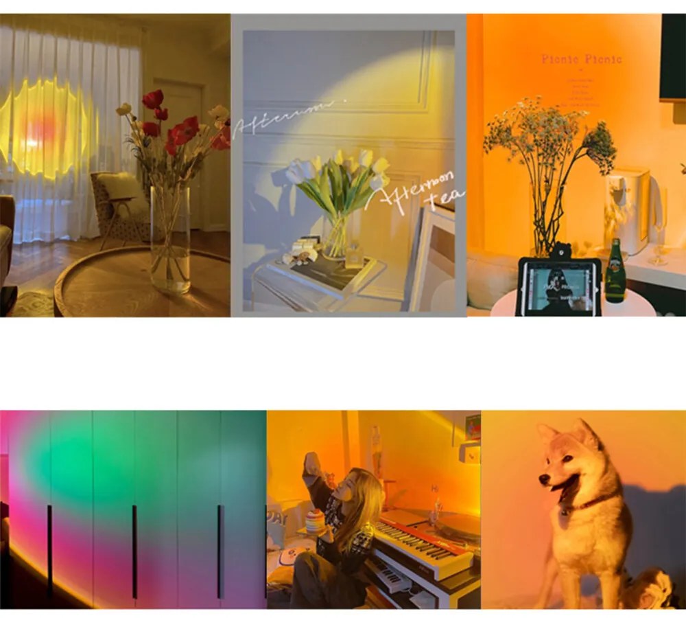 DexXer Viacfarebná LED lampa s diaľkovým ovládaním - RGB