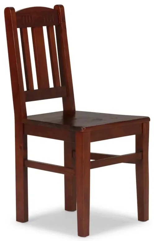 furniture-nabytek.cz - Sada 2 masívnych drevených stoličiek Catana z borovice, hnedé, lakované