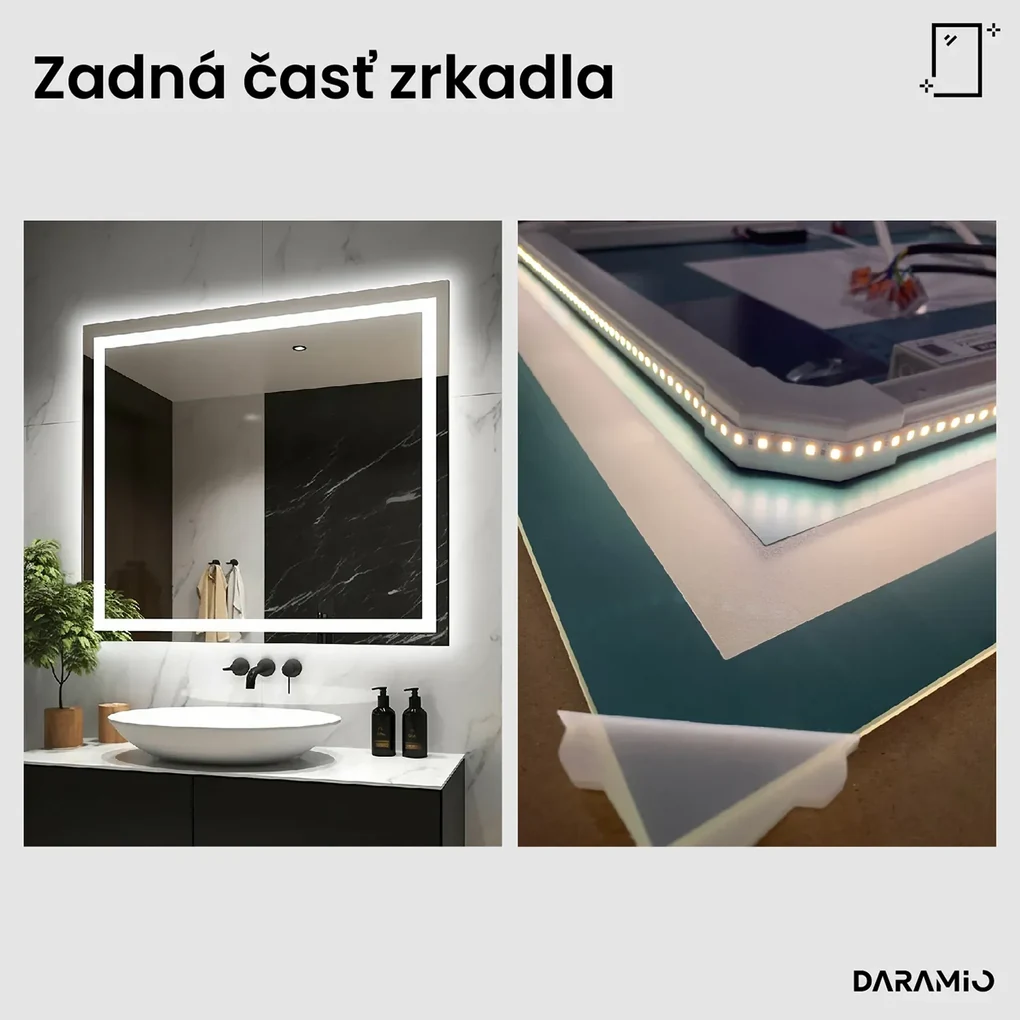 Atypické zrkadlo s LED osvetlením G10