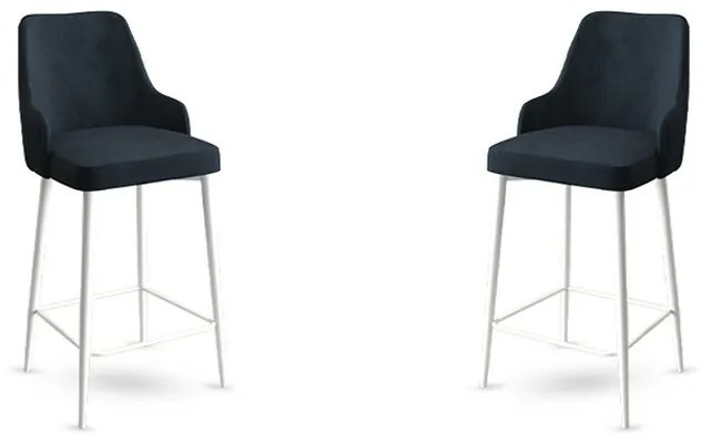 Sada barových stoličiek Enox Anthracite and White,2 ks, 2 ks