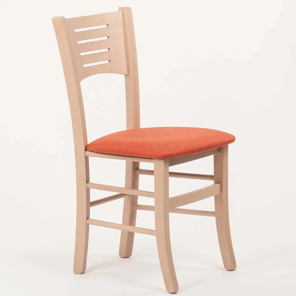 Stima Stolička VERONA s čalouněným sedákem Vyberte odtieň ->: Dub Sonoma, Vyberte látku ->: LUX Terracotta 10