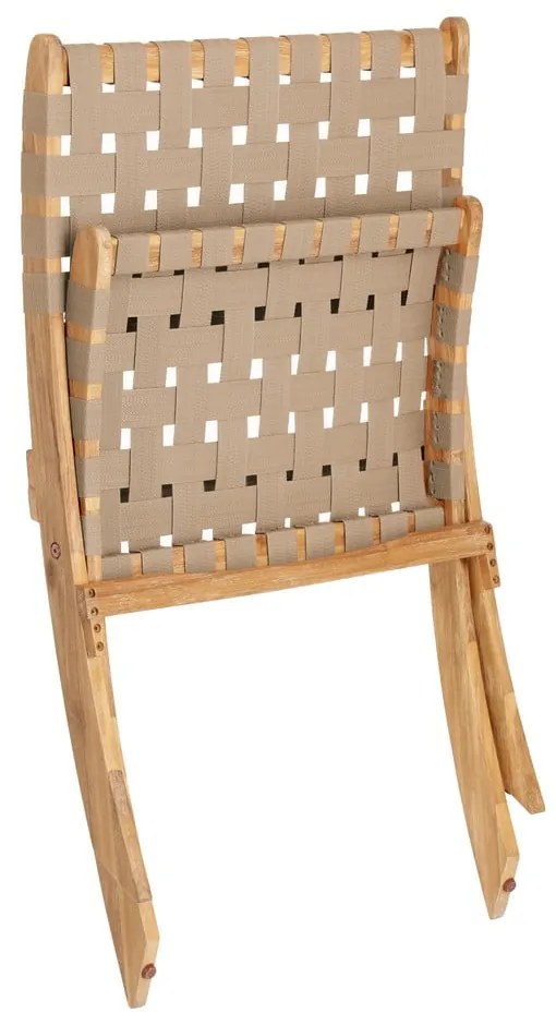 Béžové drevené záhradné kreslo – Kave Home