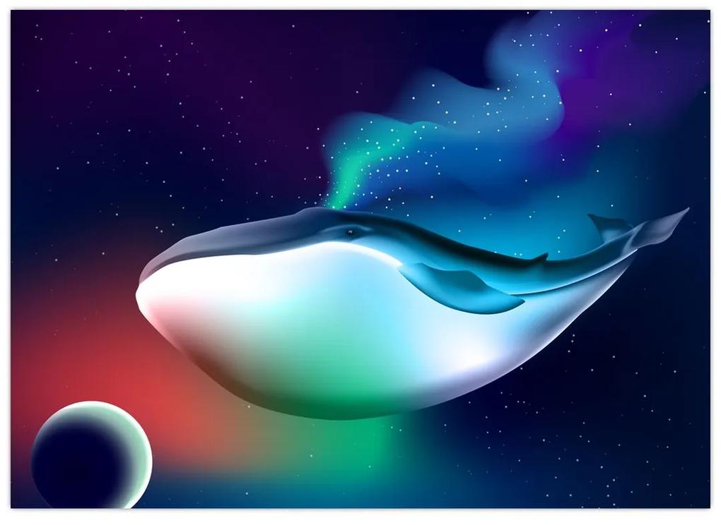 Obraz - Vesmírna veľryba (70x50 cm)