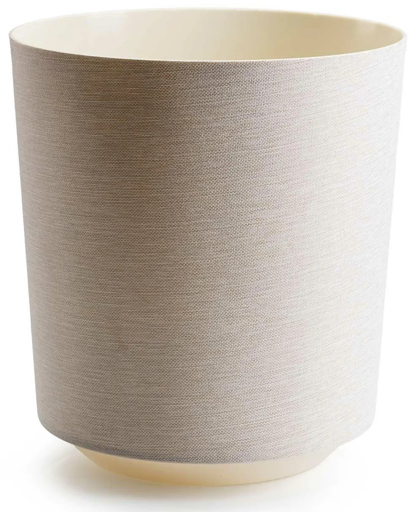 PLASTOVÝ KVETINÁČ ALOE TX 28,5X32 CM KRÉMOVÁ