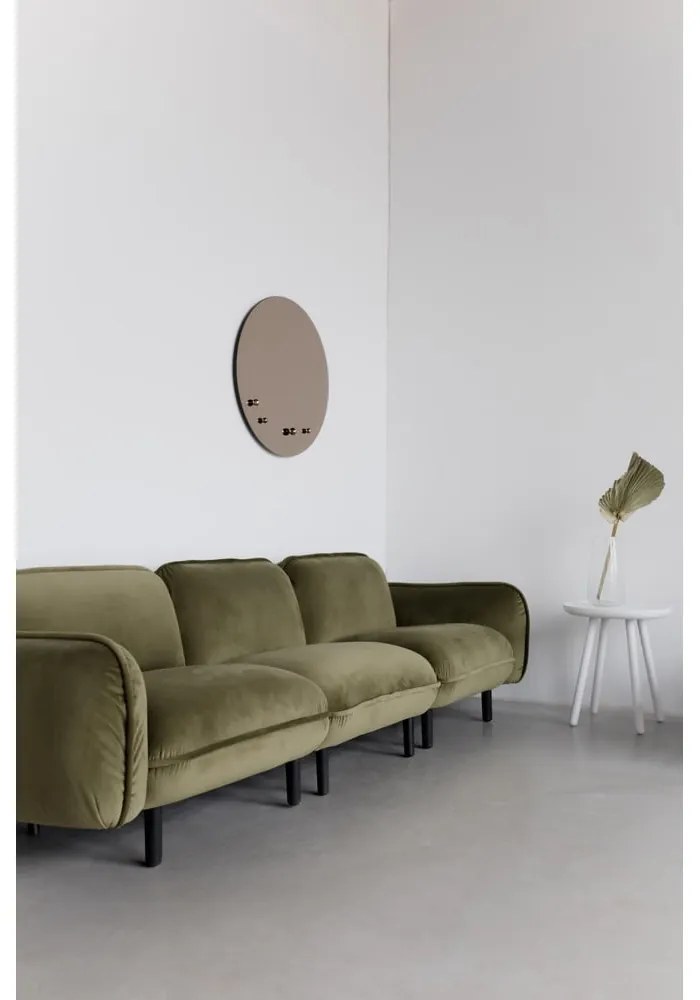 Tmavomodrá zamatová pohovka EMKO Bean