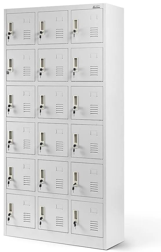 Skriňa Karol kovová šedý