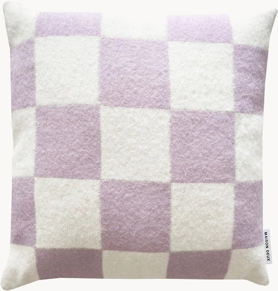 Vlnený poťah na vankúš so šachovnicovým vzorom Level Up