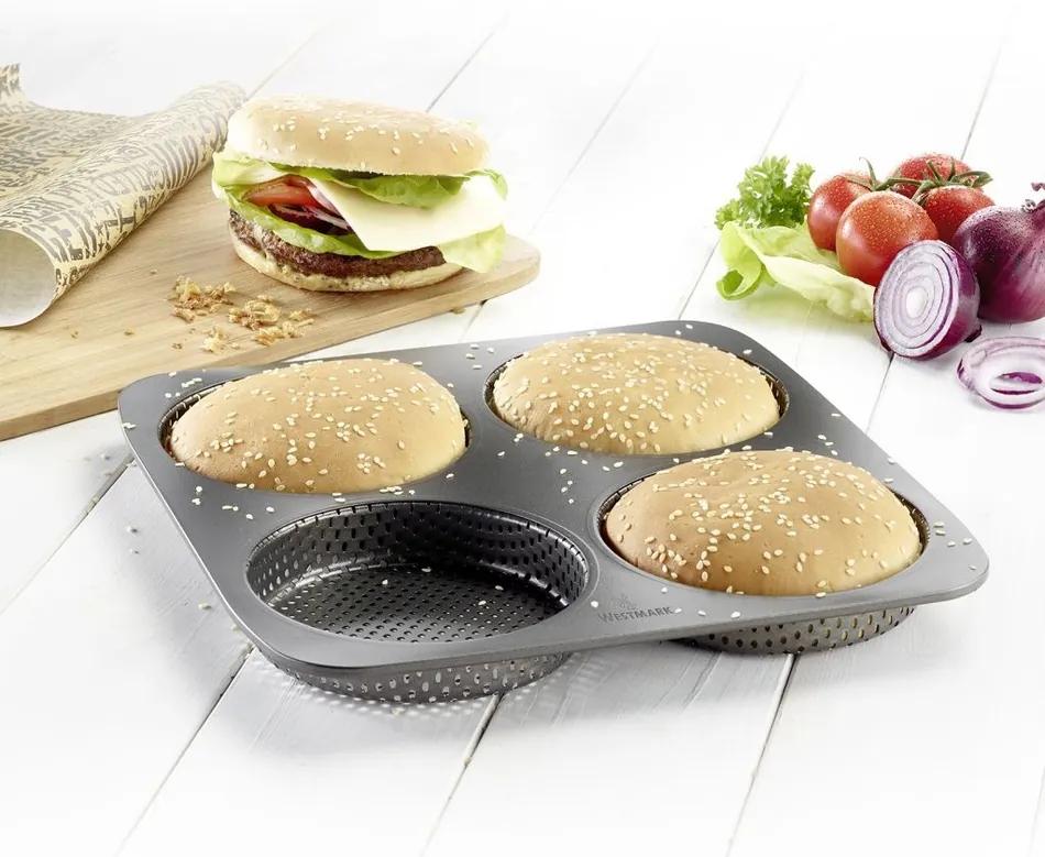 Westmark Perforovaná forma na 4 burger žemle Big, pr. 12 cm
