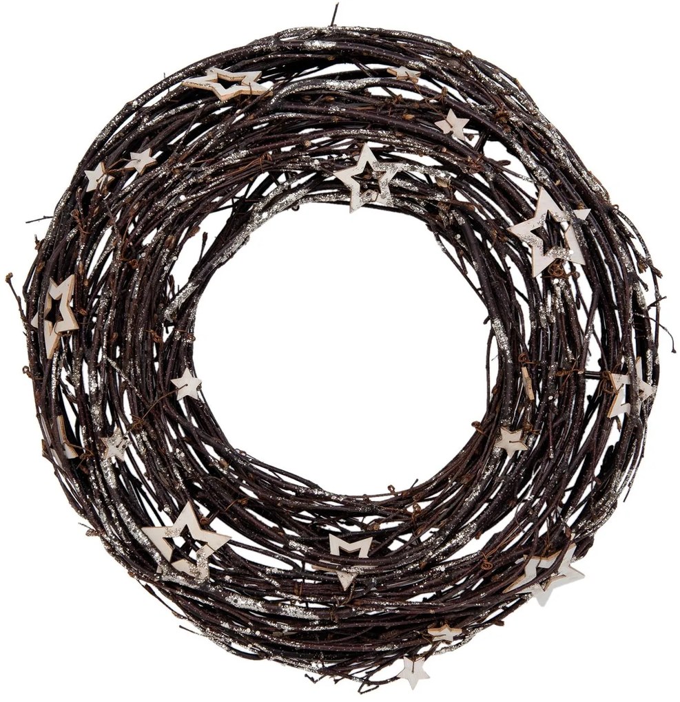 Vianočný veniec s hviezdičkami - 	Ø 35 cm