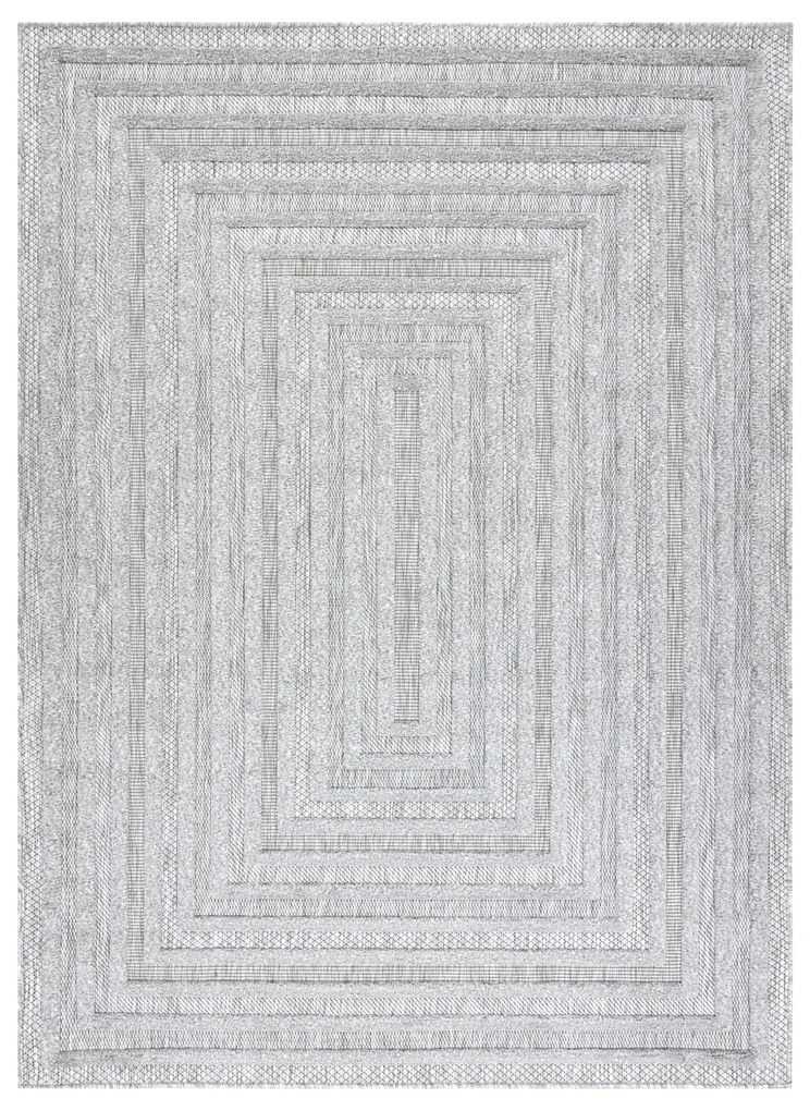 Koberec SANTO SIZAL 0999 Geometrický, sivý
