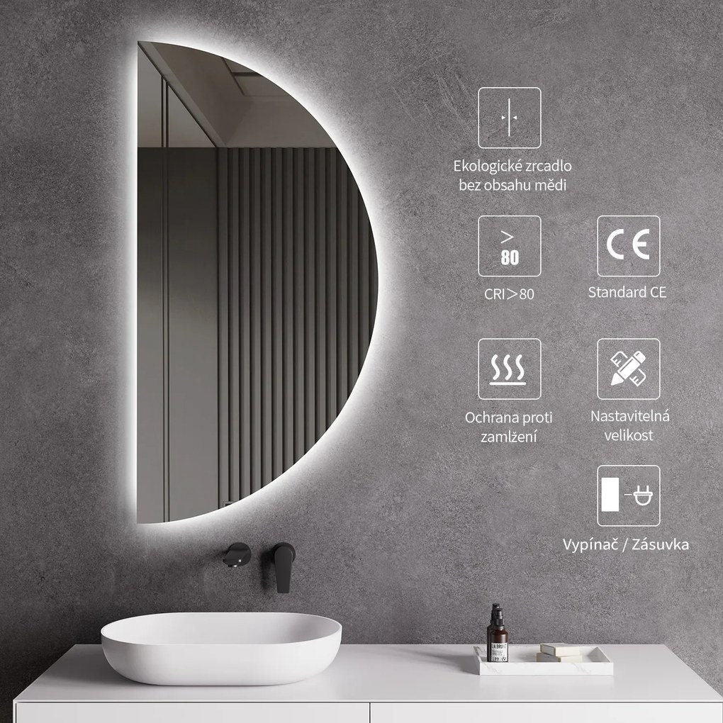 Cerano Mare, LED kúpeľňové zrkadlo 60x120 cm, CER-CER-476693