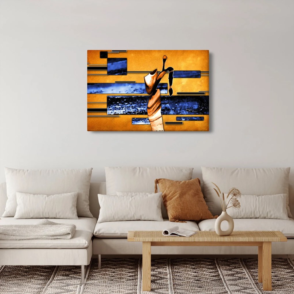 Obraz abstraktné maľby (90x60 cm)