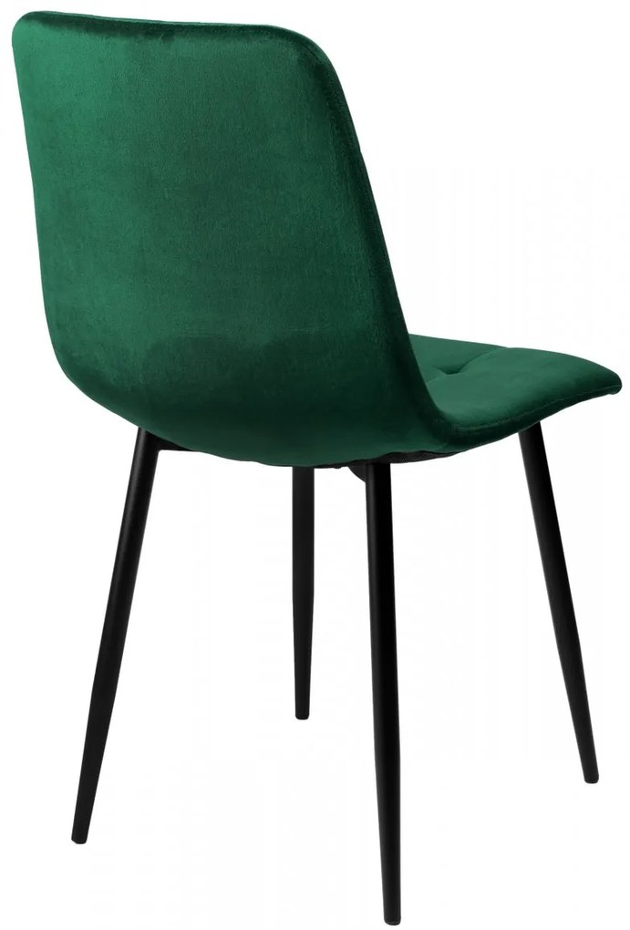Čalúnená stolička DENVER zamat zelená