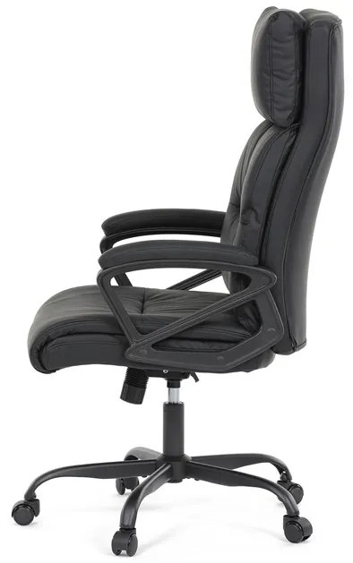 Autronic BONTEC Kancelárske kreslo, hojdací mechanizmus, čierna ekokoža, KA-Y346 BK Farba: Modrá