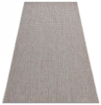 KOBEREC SIZAL FLOORLUX 20580 hladký, Jednotný jednofarebný - striebro / čierna Veľkosť: 80x150 cm