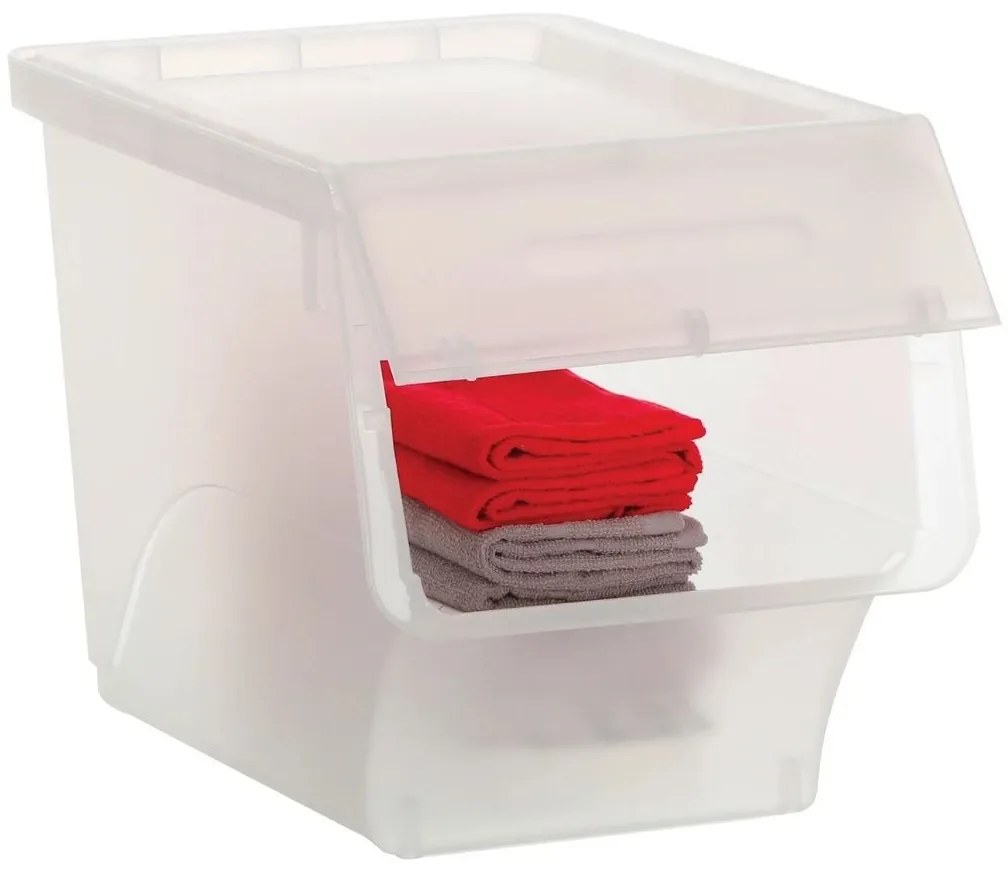 5Five® Úložný box ALL IN BOX s deleným vekom, 24l - 28,5 x 45,5 x 31 cm