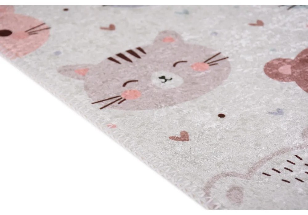 Slonovinový prateľný detský koberec 160x230 cm Cute Animals – Vitaus