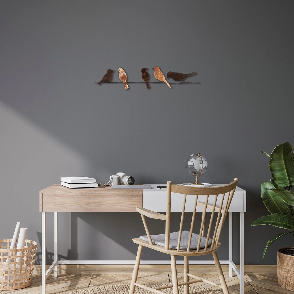 Nástenná kovová dekorácia Muhabbet viacfarebná