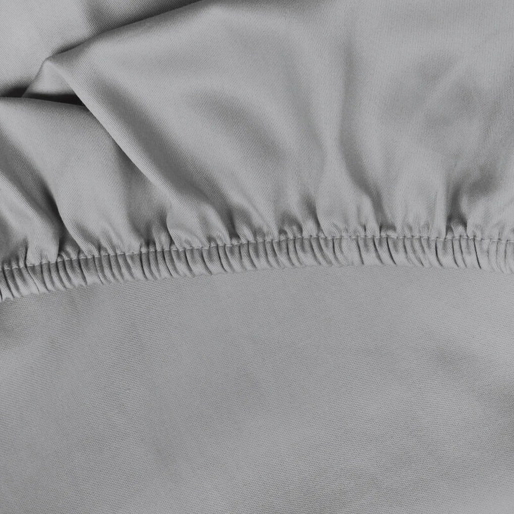 JERSEY PRESTIERADLO 140X200 CM, VÝŠKA 30 CM SIVÉ