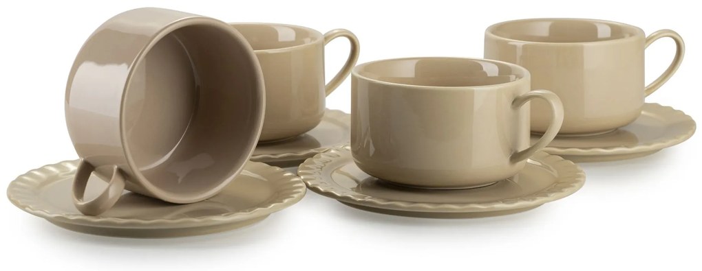 Čajový/kávový set Sofia Beige1