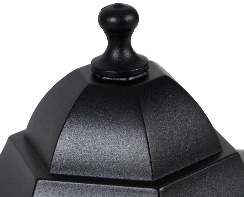 Klasická vonkajšia lampa s podstavcom čierna 48,6 cm IP44 - Havana