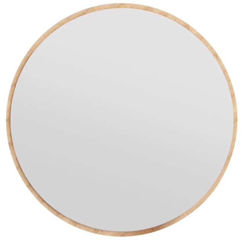 Kulaté nástěnné zrcadlo Ozze 60 cm hnědé