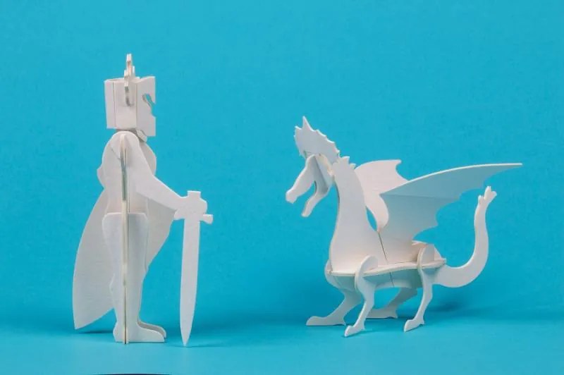 DECOLED Veľká rozprávková sada skladačiek na vyfarbenie formátu A4