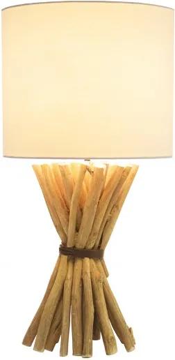 Stolová lampa Euphoria 56 cm drevo longan