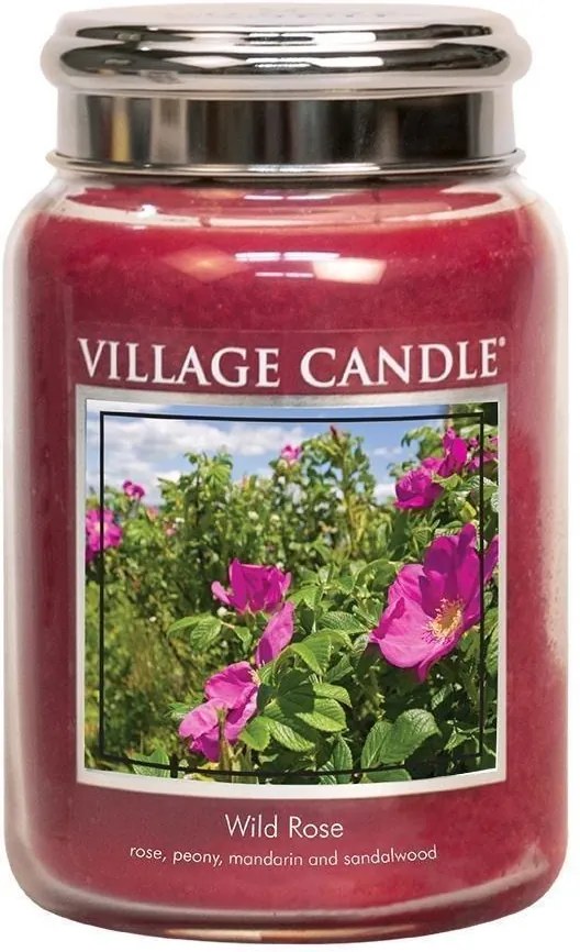 VILLAGE CANDLE Sviečka Village Candle - Wild Rose 602g