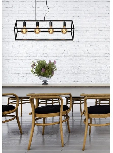 Lucide 00425/04/30 - Luster na lanku FABIAN 4xE27/40W/230V