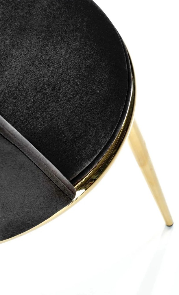 Dizajnová stolička GLAMOUR K460 čierna