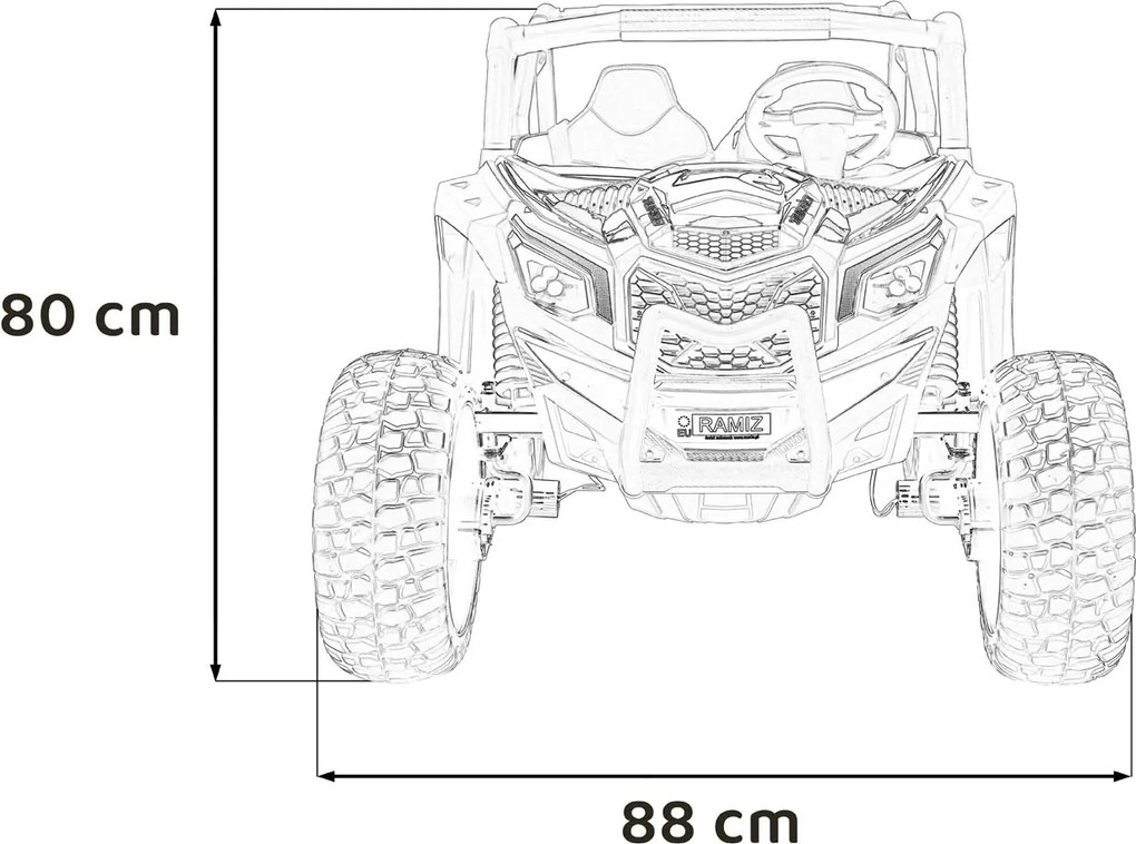 Ramiz UTV X3 Off-Road Ružová
