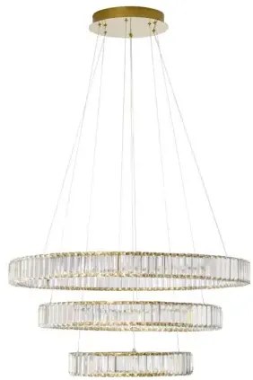 Krištáľový luster Aurelia 92W 80 zlaté