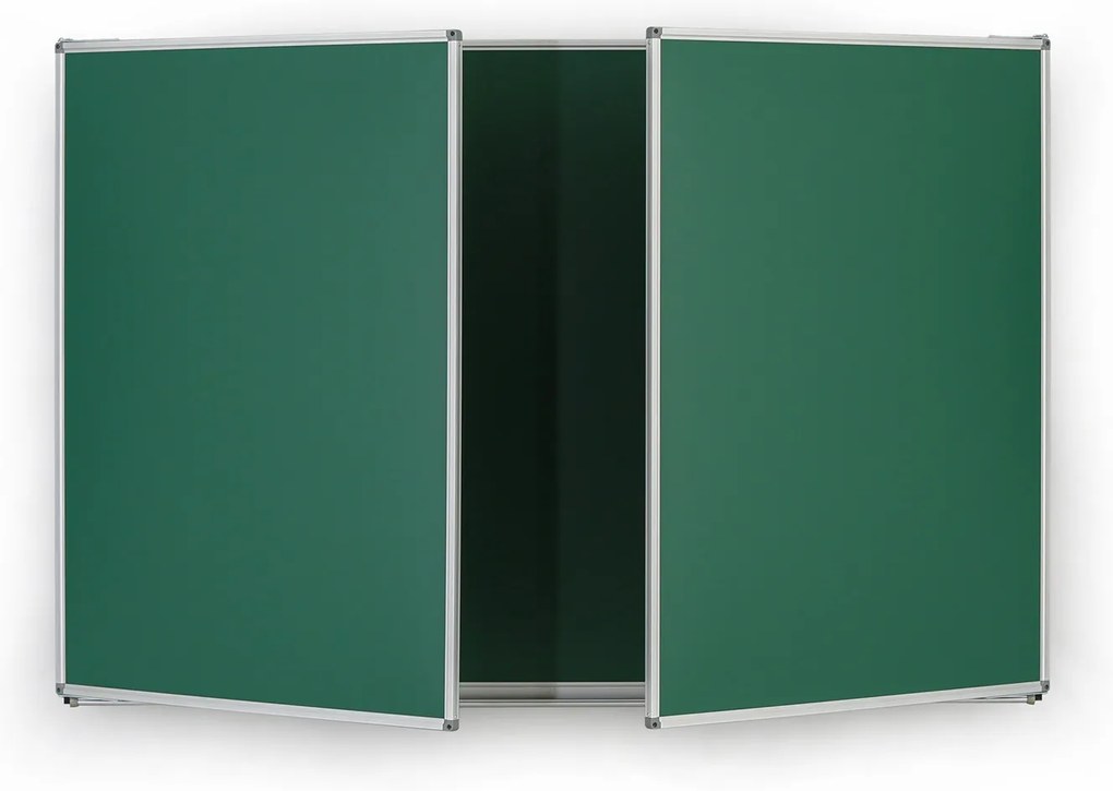 Roztváracia zelená keramická tabuľa pre popis kriedou, magnetická, 3000 x 1000 mm