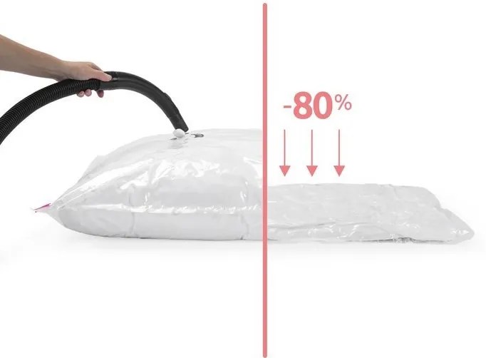 Sada úložných sáčkov Compactor Bag 80 x 130 cm, 2 ks, číra