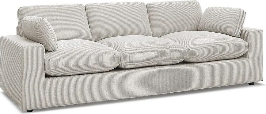 Béžová menčestrová pohovka 250 cm Belair – Bobochic Paris