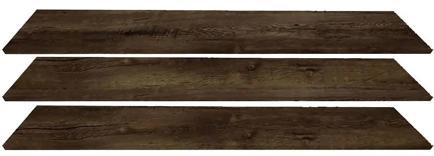 Police 3 ks skriňa Top 250 tmavý jaseň