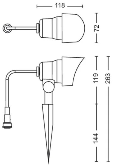 Philips -SADA 3x LED Vonkajšie bodové svietidlo GARDENLINK LED/6W/230V 2700K IP44