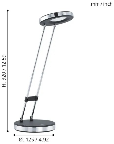 Eglo 93076 - LED stolná lampa GEXO LED/3W/230V