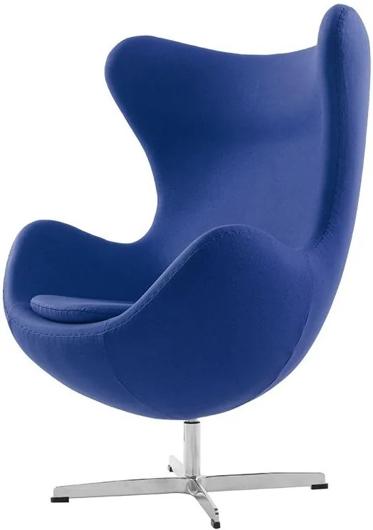 VJC CHAIR, Farba modrá, Materiál kašmír