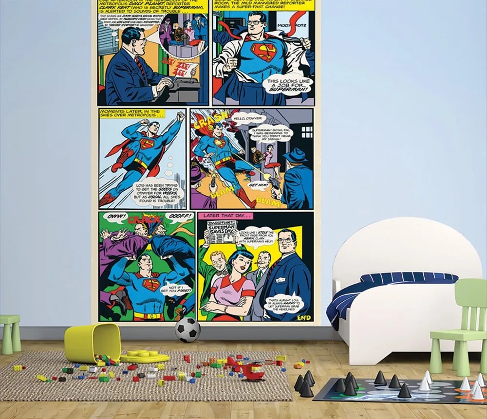 1Wall fototapeta Superman komiks 158x232 cm