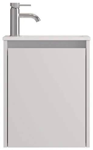 Kúpeľňová skrinka s umývadlom COMO 40 cm matná biela