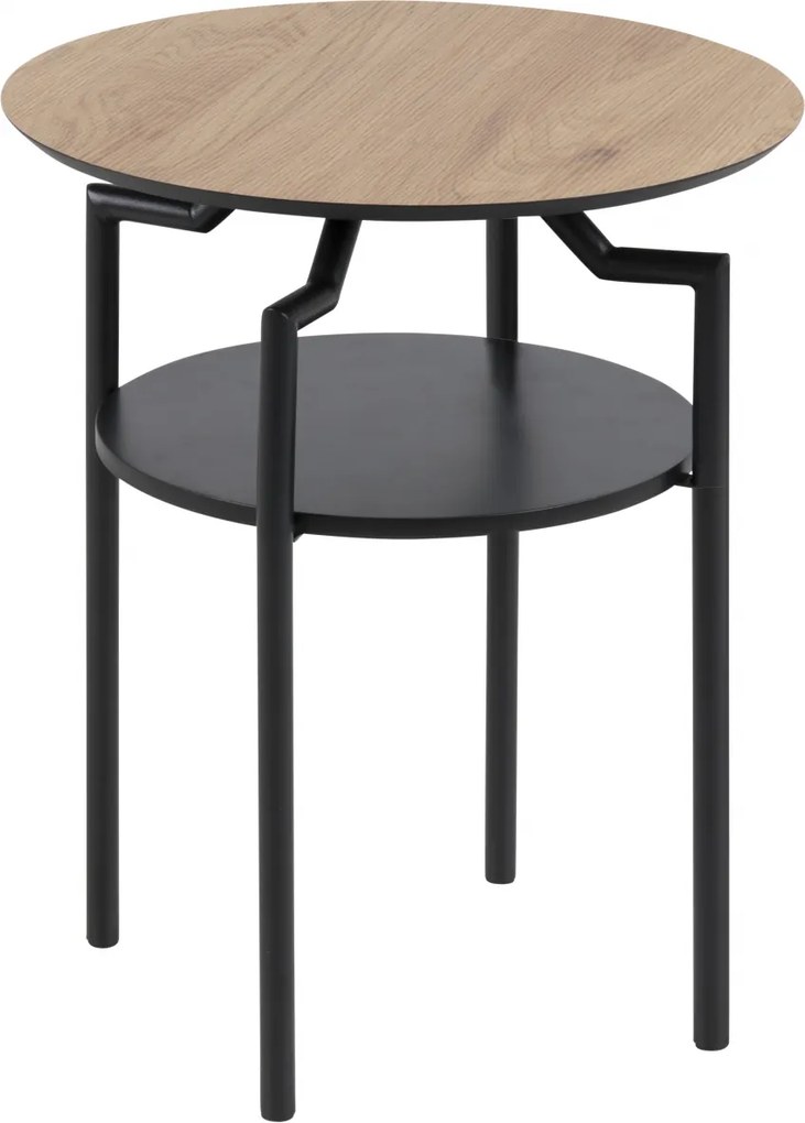 Bighome - Príručný stolík GOLDINGTON 45 cm, čierna