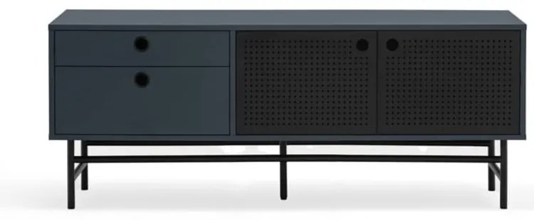 Tmavomodrý TV stolík 140x52 cm Punto - Teulat
