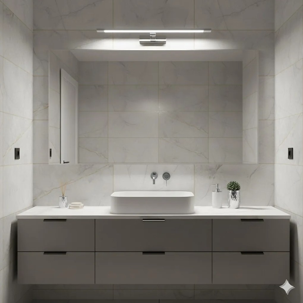 Nástenné LED svietidlo Klimt, 1x LED 12w, 3000-6000k, (60 cm), ch