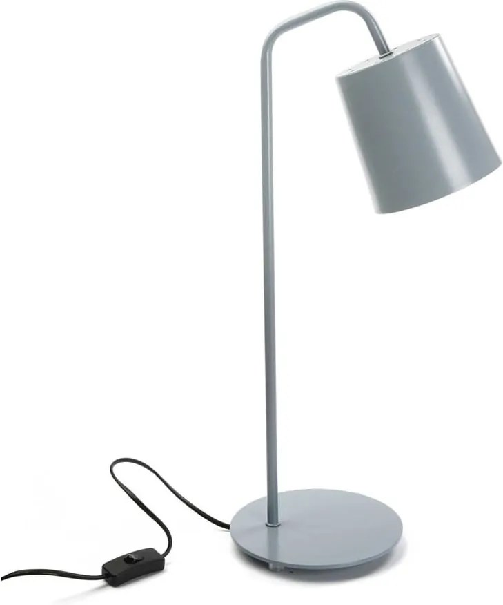 Sivá stolová lampa Versa Balance